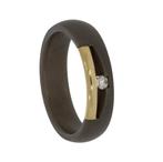 Diamant 14k gouden titanium unisex ring nieuw dames heren