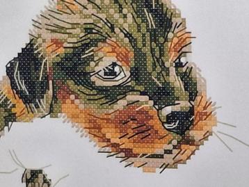 Borduurpakketten Hond & Kat - Handborduren beschikbaar voor biedingen