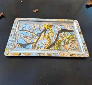 HOKA verzilverd rechthoekig dienblad beschikbaar voor biedingen