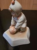 Art Deco- stijl handgeschilderd porseleinen Zsolnay-beeldje, Verzamelen, Beelden en Beeldjes, Ophalen of Verzenden, Zo goed als nieuw