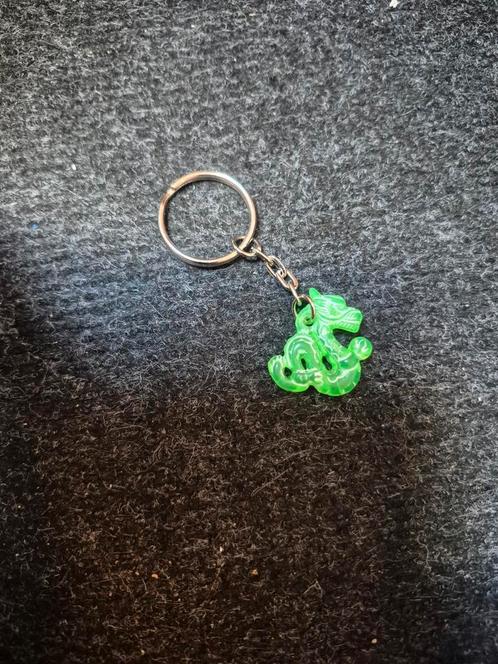 Groene draak sleutelhanger, Verzamelen, Sleutelhangers, Zo goed als nieuw, Knuffel of Figuurtje, Ophalen of Verzenden