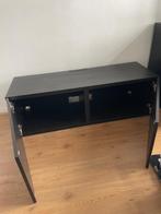 TV-meubel + deurtjes (BESTA + LAPPVIKEN IKEA), Huis en Inrichting, Ophalen, Gebruikt, 100 tot 150 cm, Zwart