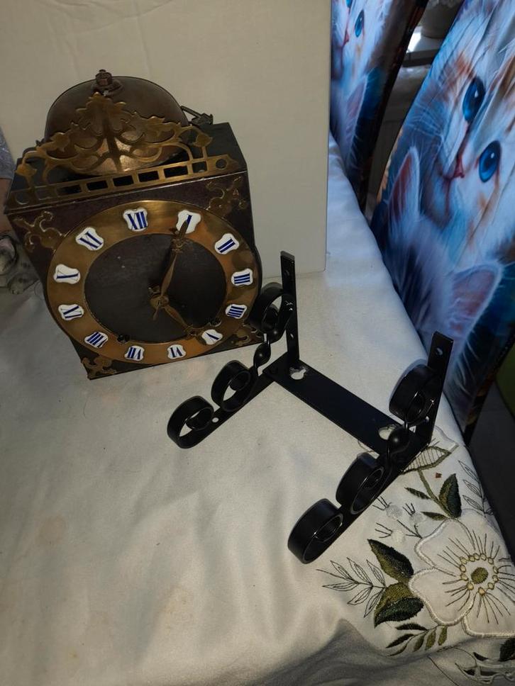 Antieke Comtoise Cartouche Trekklok, Antiek en Kunst, Antiek | Klokken, Ophalen of Verzenden