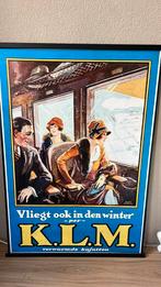 Vintage KLM poster, Ophalen, A1 t/m A3, Rechthoekig Staand
