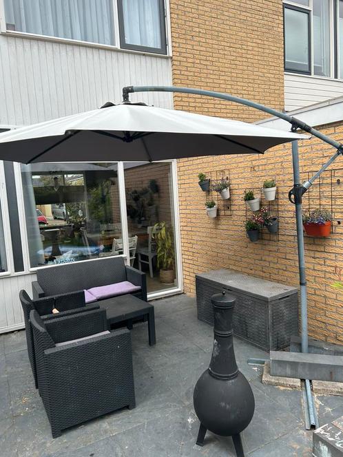 Parasol, Tuin en Terras, Parasols, Zweefparasol, Verstelbaar, Ophalen of Verzenden