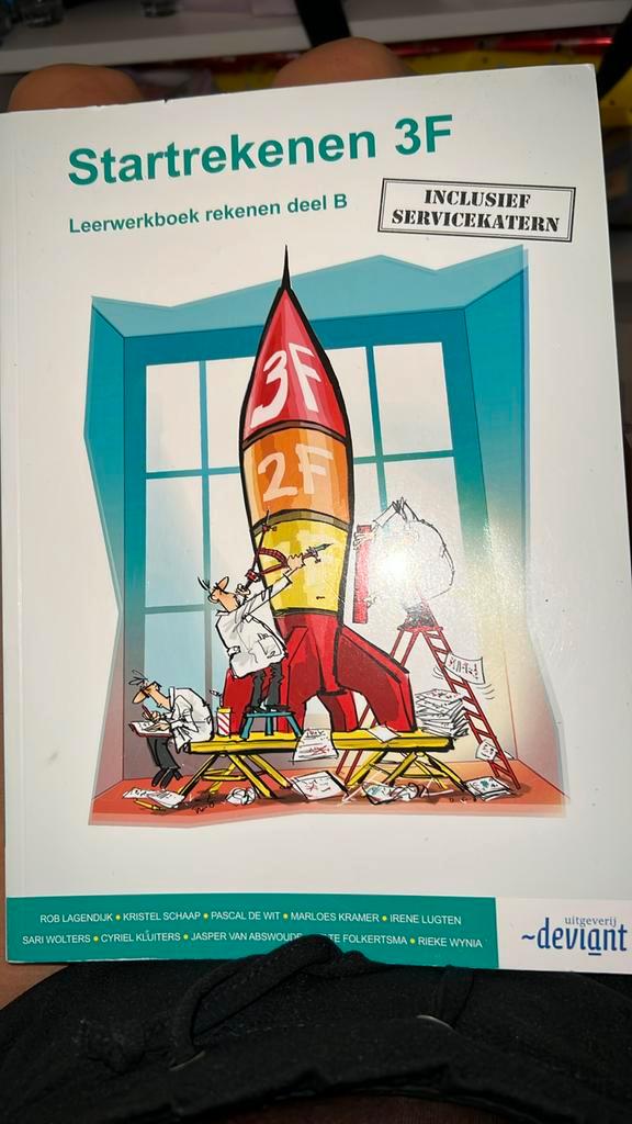 Jasper van Abswoude - 3F strart rekenen schoolboek, Boeken, Schoolboeken, Zo goed als nieuw, Nederlands, Overige niveaus, Ophalen of Verzenden