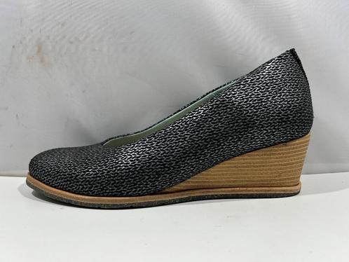 Wolky, maat 38 zwart zilveren ballerina's op sleehak, Kleding | Dames, Schoenen, Zo goed als nieuw, Ballerina's, Zwart, Verzenden