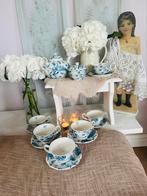 Portmeirion Botanic Blue 6 pers thee servies, Ophalen, Blond Amsterdam, Nieuw, Porselein