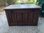Aparte dekenkist, Huis en Inrichting, Woonaccessoires | Kisten, Ophalen of Verzenden, Gebruikt, Eikenhout, Minder dan 50 cm