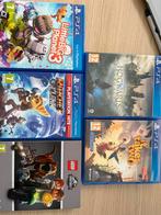 PlayStation 4  Slim met 2 controllers + 5 games, Met 2 controllers, Ophalen of Verzenden, Slim, 500 GB