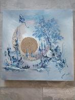 Prachtig schilderij van Paul Yperman fantasy blauw OPHALEN, Antiek en Kunst, Ophalen