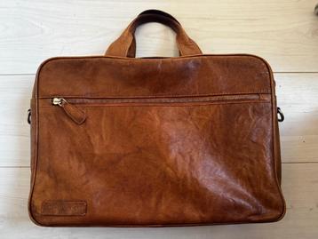 Lederen tas (cognac kleur) beschikbaar voor biedingen