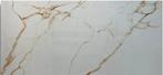 Mooie tegels * Gold Calacatta hoogglans * 43,22m2 600x1200mm, Doe-het-zelf en Verbouw, Tegels, 60 cm of meer, Nieuw, Ophalen of Verzenden