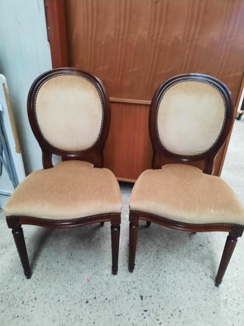 2 stoelen, barok, medaillon stijl, Antiek en Kunst, Antiek | Meubels | Stoelen en Banken, Ophalen