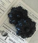 Frans gietijzeren rozet (bloemvormig) muuranker hekijzer, Ophalen of Verzenden, Nieuw, Overige typen