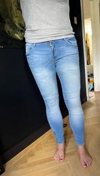 Jeans Skinny Fit met ritsjes bij de enkel | Bershka (42), Blauw, Zo goed als nieuw, W33 - W36 (confectie 42/44), Bershka