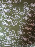 groen stof met cord 420x140cm, Overige kleuren, 120 cm of meer, Ophalen of Verzenden, Katoen