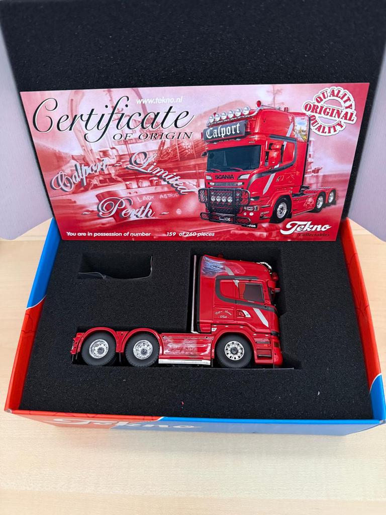 Tekno 1:50 Calport Scania R, Verzenden, Nieuw, Bus of Vrachtwagen, Tekno