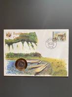 FDC  VN Centraal-Afrikaanse Republiek Munt & Envelop, Ophalen of Verzenden, Buitenland, Munten en Bankbiljetten