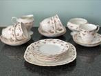 6-persoons Staffordshire Wentworth bone china servies, Ophalen of Verzenden