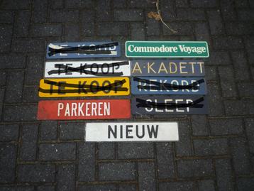 Kentekenplaten Nieuw; Parkeren. A-Kadett; Commodore Voyage; beschikbaar voor biedingen