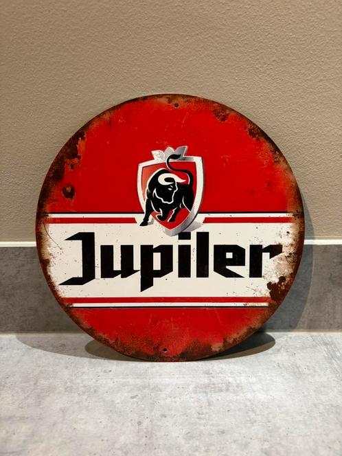Mancave Bar Café Wanddecoratie metalen bordje Jupiler bier, Verzamelen, Merken en Reclamevoorwerpen, Zo goed als nieuw, Reclamebord
