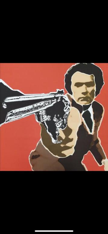 Zeldzame poster van Clint Eastwood als Harry Callahan