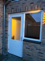 Buitendeur met zijraam en kozijn - direct beschikbaar!, Doe-het-zelf en Verbouw, Deuren en Horren, 80 tot 100 cm, 215 cm of meer