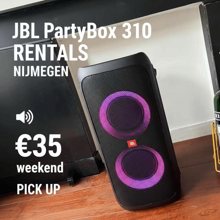 JBL PartyBox huur – Slechts €35 per weekend - Nijmegen, Audio, Tv en Foto, Karaoke-apparatuur, Nieuw, Luidspreker(s), Ophalen
