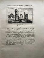 054 / Haarlem Huis te Kleef in Ruïne Kopergravure 1731, Ophalen of Verzenden