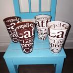 Latte Macchiato glazen 4 stuks, Huis en Inrichting, Keuken | Servies, Ophalen, Glas of Glazen, Overige stijlen, Glas