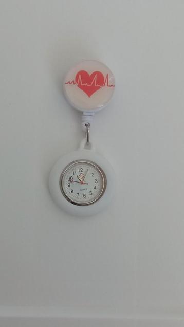 Verpleegstershorloge Wit Siliconen Clip beschikbaar voor biedingen