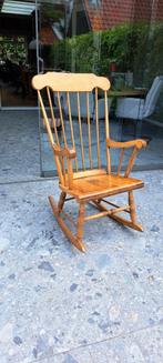 Vintage schommel stoel, Huis en Inrichting, Stoelen, Ophalen, Gebruikt, Bruin, Eén