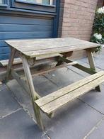 Kinder picknicktafel, Tuin en Terras, Kinderpicknicktafel, Gebruikt, Ophalen of Verzenden, Rechthoekig