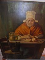 Antiek schilderstuk (naar Jan Theuns) olieverf, Ophalen