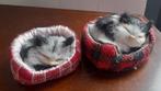 Mini kattenmandjes met poesjes / katjes decoratie, Ophalen of Verzenden, Zo goed als nieuw