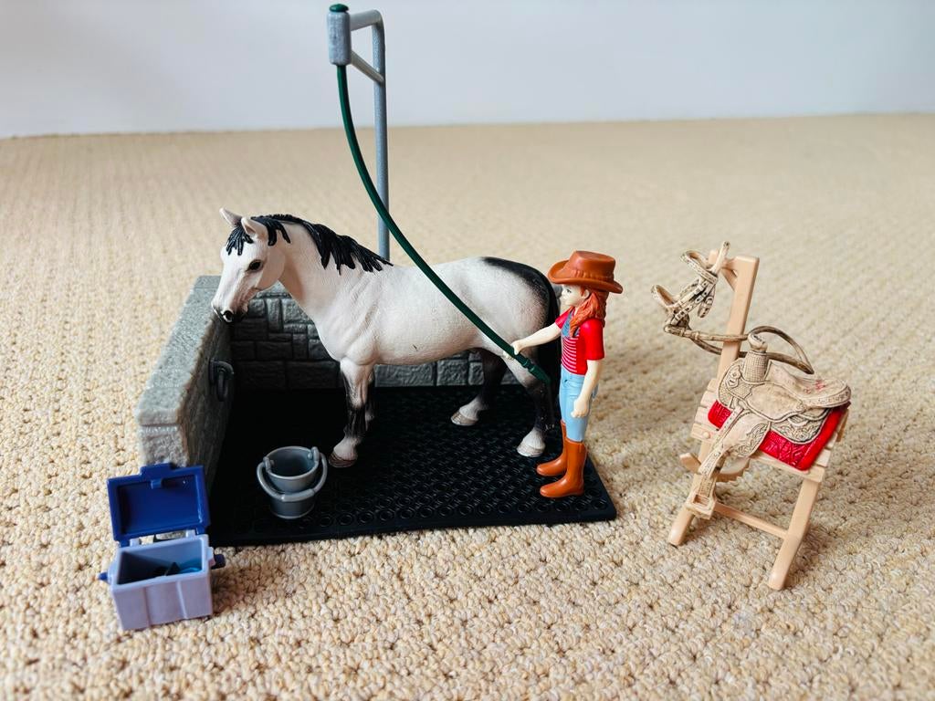 Schleich Poetsplaats, Ophalen of Verzenden, Zo goed als nieuw, Jongen of Meisje