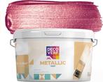 Decoverf Zuurstokroze Metallic Muurverf - Nieuw!, Doe-het-zelf en Verbouw, Verf, Beits en Lak, Ophalen, Nieuw, Verf, Roze