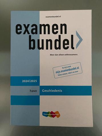 Geschiedenis Examen bundel Havo 2024/2025 beschikbaar voor biedingen