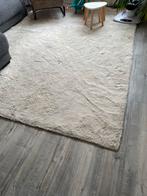 Hoogpolig vloerkleed 200x300cm, Gebruikt, Wit, Ophalen of Verzenden, 200 cm of meer