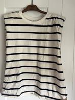 Zara streep shirt marine offwhite met schoudervulling, Ophalen of Verzenden, Zo goed als nieuw, Wit, Zara