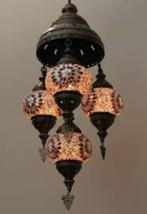 Oosterse Arabische Marokkaanse hanglamp glasmozaiek set 4, Oosters Arabisch 1001nacht Boho Ibiza Marrakech Marokkaans Turks, Nieuw