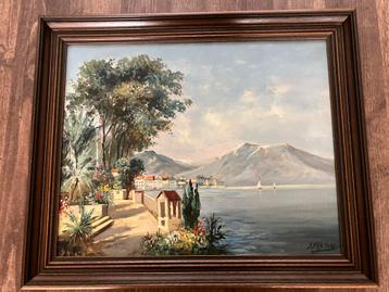 Schilderij met landschap beschikbaar voor biedingen