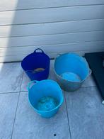 Verschillende maten waterbakken/emmers, Ophalen, Gebruikt
