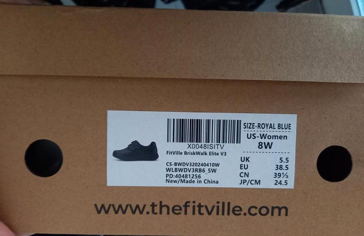 Damesschoenen Fitville BriskWalk Elite V3, Kleding | Dames, Schoenen, Nieuw, Schoenen met lage hakken, Zwart, Ophalen