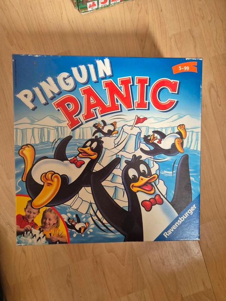 Pinguin Panic - Leuk en spannend spel!, Hobby en Vrije tijd, Gezelschapsspellen | Bordspellen, Gebruikt, Drie of vier spelers