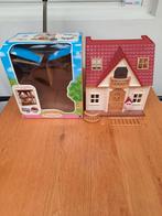 Sylvanian families huis bijna nieuw beige roze, Ophalen of Verzenden