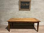 Oude boerentafel - 220 x 91 cm + 78 cm hoog / 2 lades, 200 cm of meer, Landelijk, Vijf personen of meer, Rechthoekig