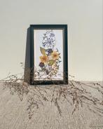 Vintage schilderijtje droogbloemen, Ophalen of Verzenden