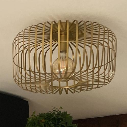 Gouden plafondlamp - Kwantum Gyge Goud, Huis en Inrichting, Lampen | Plafondlampen, Zo goed als nieuw, Overige materialen, Ophalen